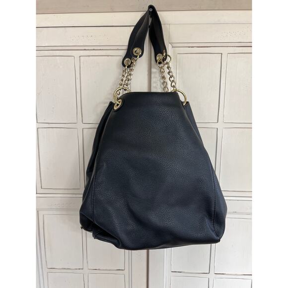 Steve Madden large black bucket back shoulder bag gold hardwear - Picture 5 of 5